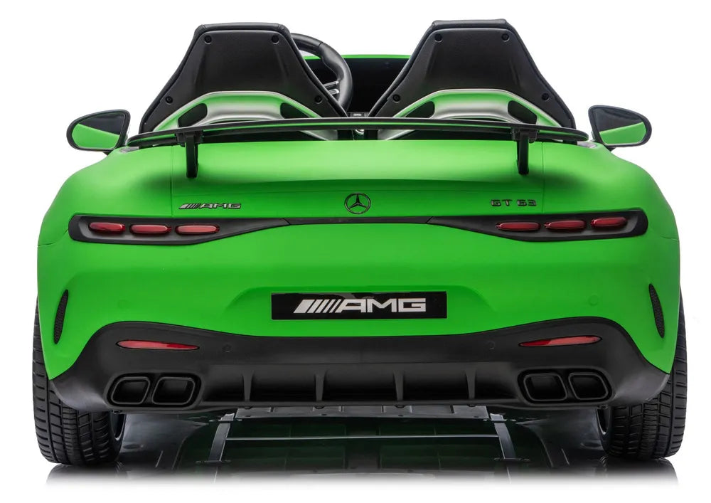 Akumuliatorinis automobilis Mercedes GT63 AMG DK-GT63 24V, tylus variklis, matinis žalias