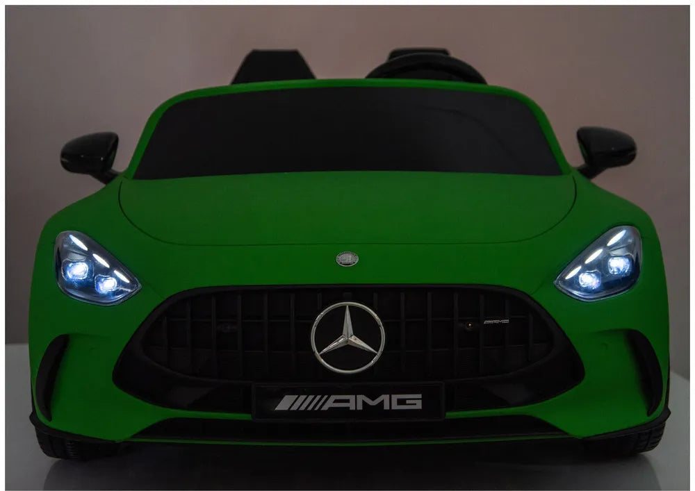 Akumuliatorinis automobilis Mercedes GT63 AMG DK-GT63 24V, tylus variklis, matinis žalias