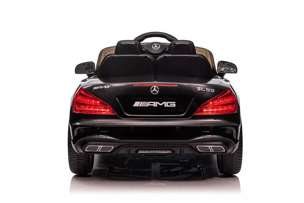 Akumuliatorinis automobilis Mercedes SL65 S, juodas dažytas, LCD
