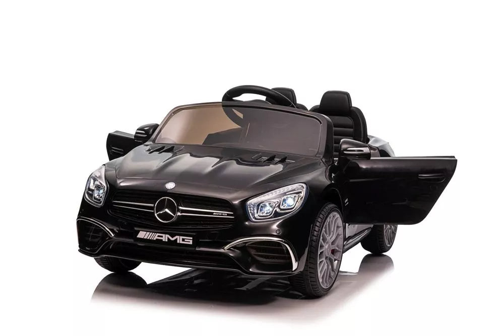Akumuliatorinis automobilis Mercedes SL65 S, juodas dažytas, LCD