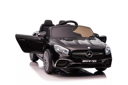 Akumuliatorinis automobilis Mercedes SL65 S, juodas dažytas, LCD