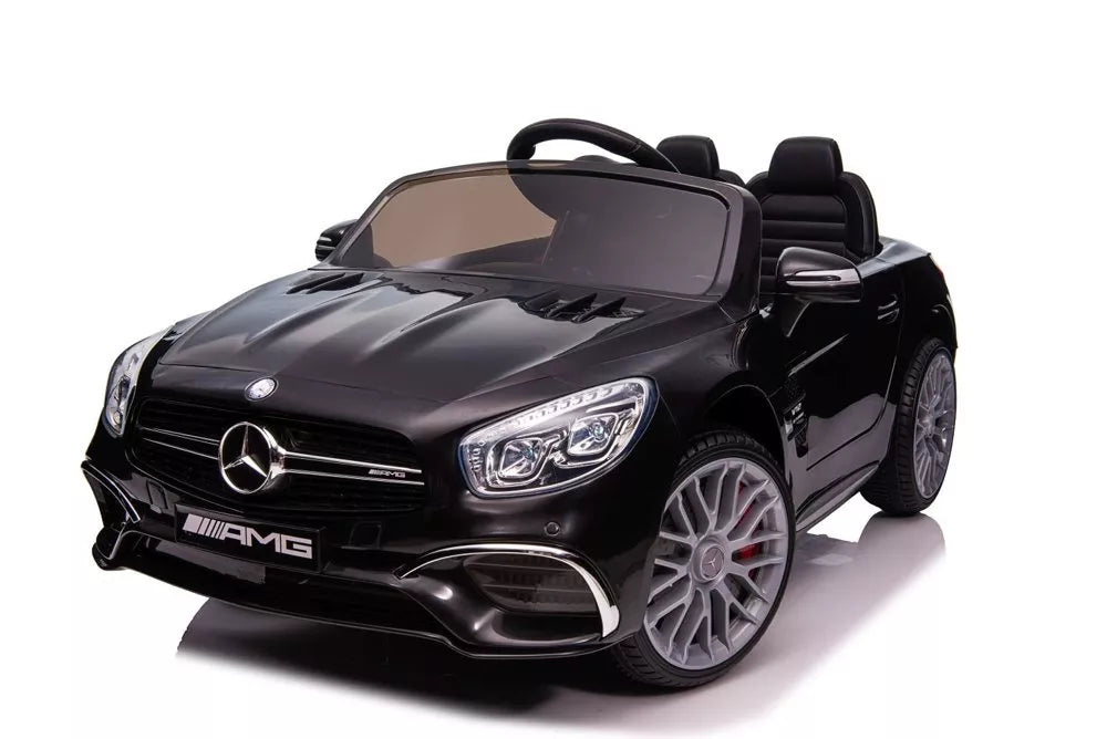 Akumuliatorinis automobilis Mercedes SL65 S, juodas dažytas, LCD