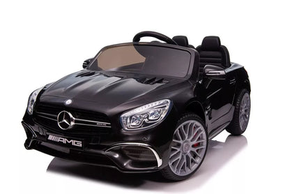 Akumuliatorinis automobilis Mercedes SL65 S, juodas dažytas, LCD