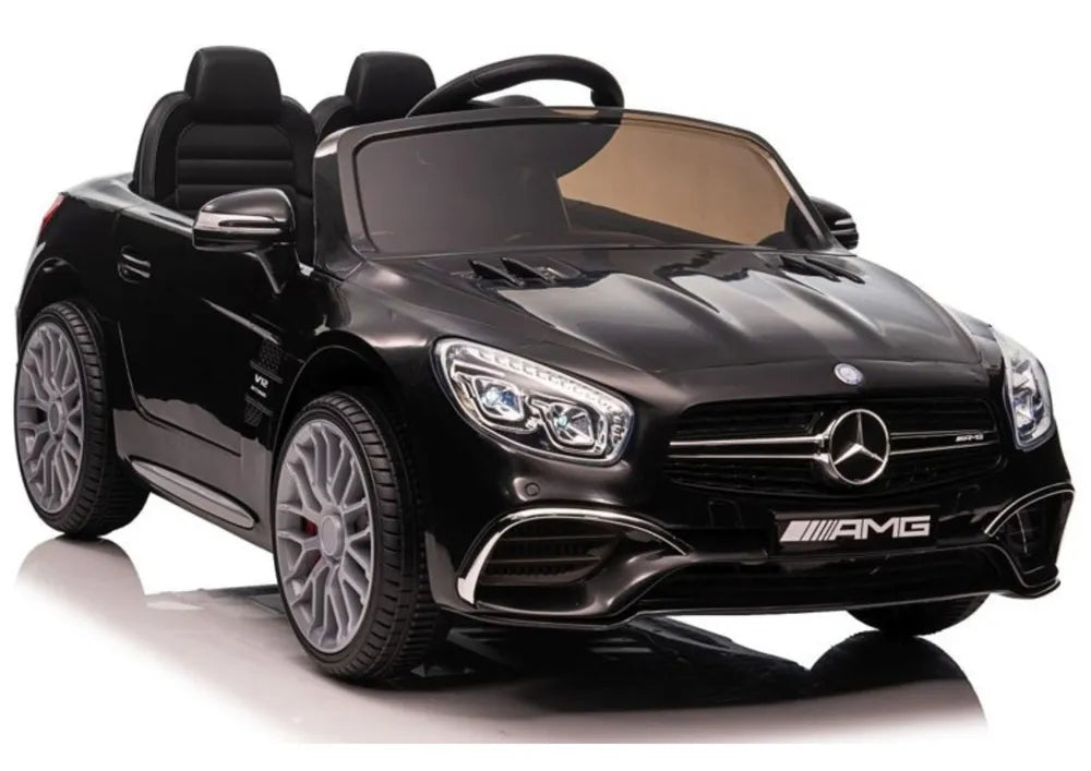 Akumuliatorinis automobilis Mercedes SL65 S, juodas dažytas, LCD