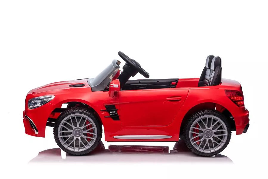 Akumuliatorinis automobilis Mercedes SL65 S, raudonas, lakuotas, LCD