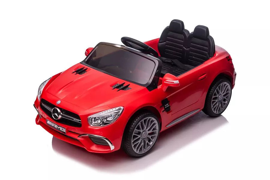 Akumuliatorinis automobilis Mercedes SL65 S, raudonas, lakuotas, LCD