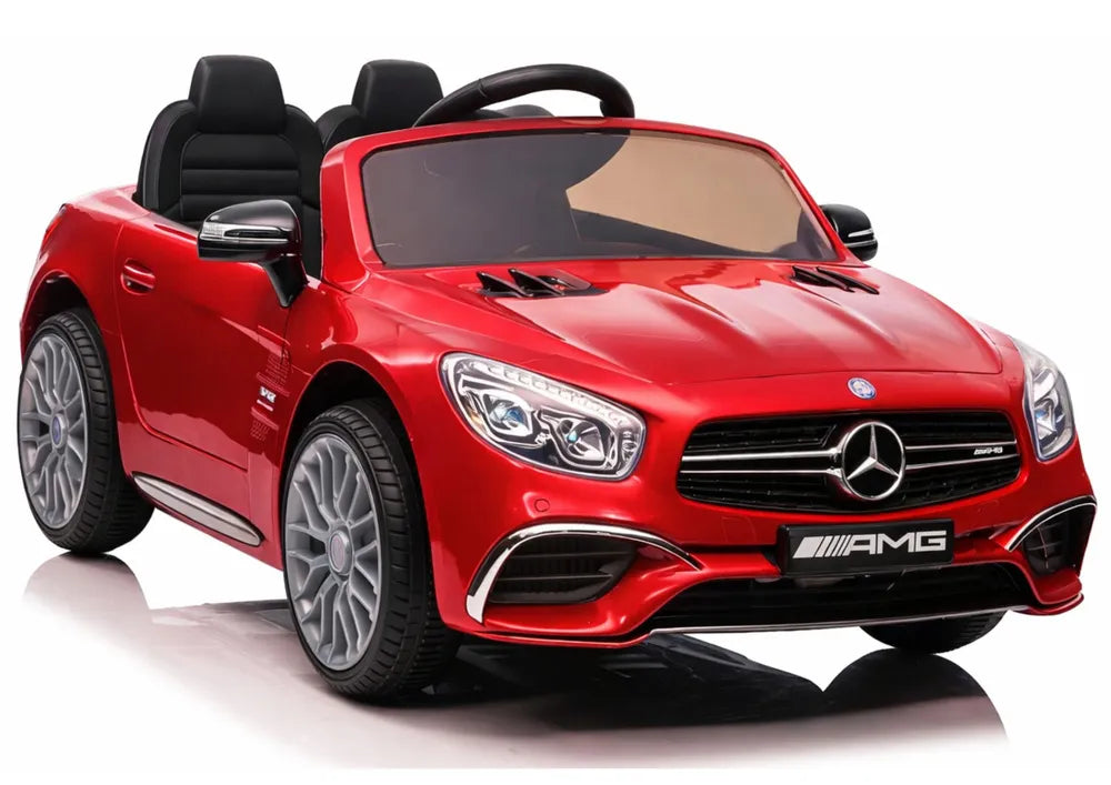 Akumuliatorinis automobilis Mercedes SL65 S, raudonas, lakuotas, LCD