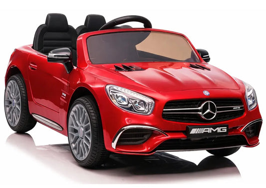 Akumuliatorinis automobilis Mercedes SL65 S, raudonas, lakuotas, LCD
