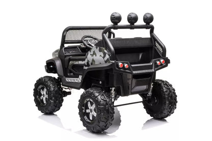 Akumuliatorinis automobilis Mercedes Unimog 4x4 Camo Painted