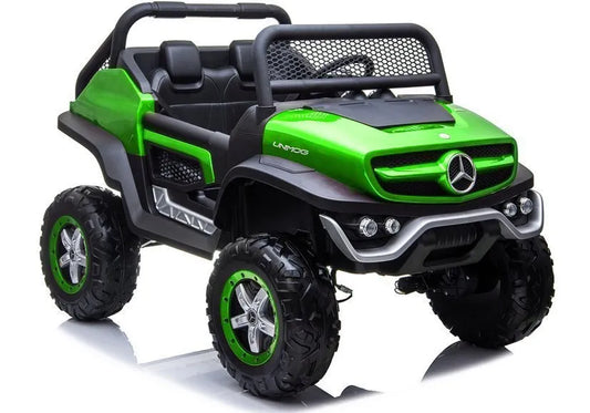 Akumuliatorinis automobilis Mercedes Unimog baltas