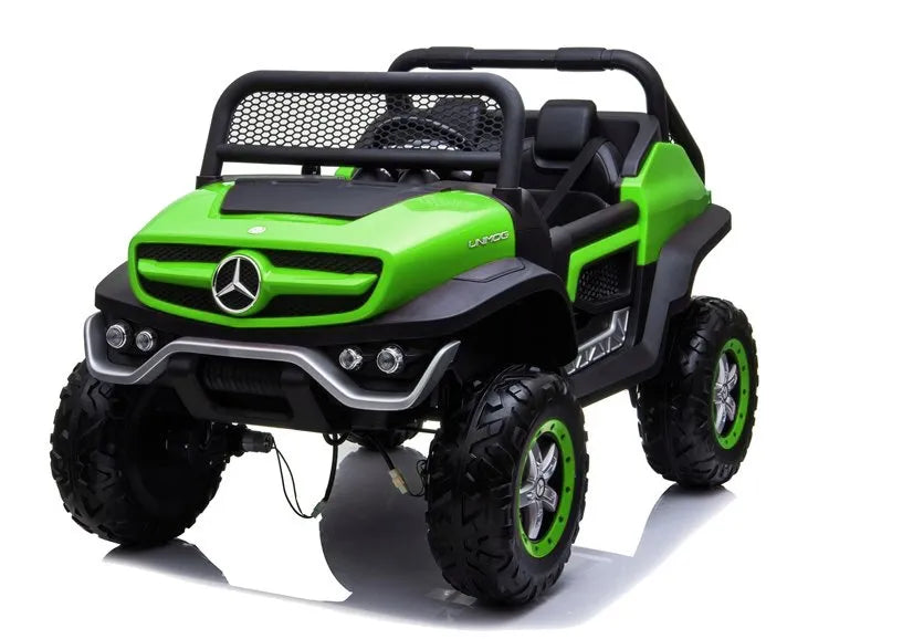 Akumuliatorinis automobilis Mercedes Unimog baltas