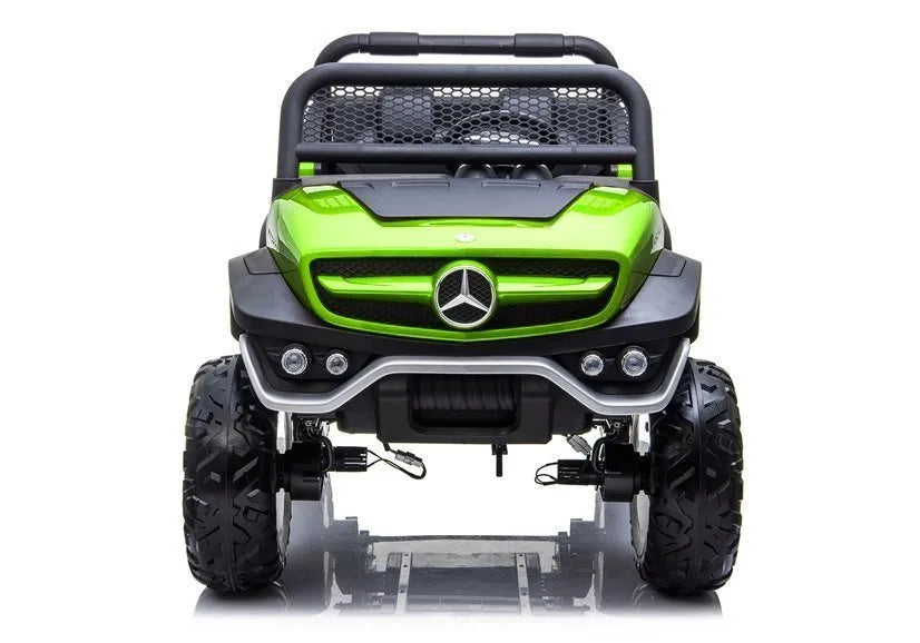 Akumuliatorinis automobilis Mercedes Unimog baltas