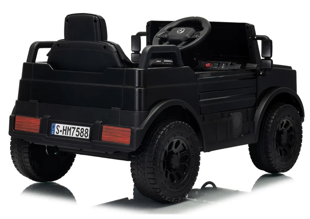 Akumuliatorinis automobilis Mercedes Unimog HM7588 6V4Ah juodas