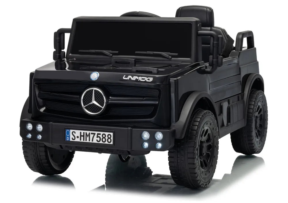 Akumuliatorinis automobilis Mercedes Unimog HM7588 6V4Ah juodas