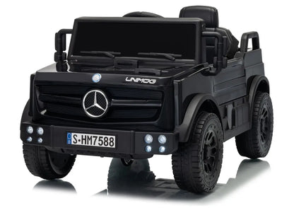 Akumuliatorinis automobilis Mercedes Unimog HM7588 6V4Ah juodas