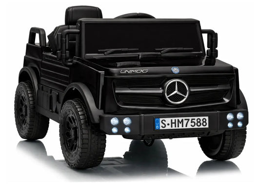 Akumuliatorinis automobilis Mercedes Unimog HM7588 6V4Ah juodas