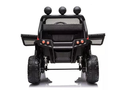 Akumuliatorinis automobilis Mercedes Unimog S raudonas