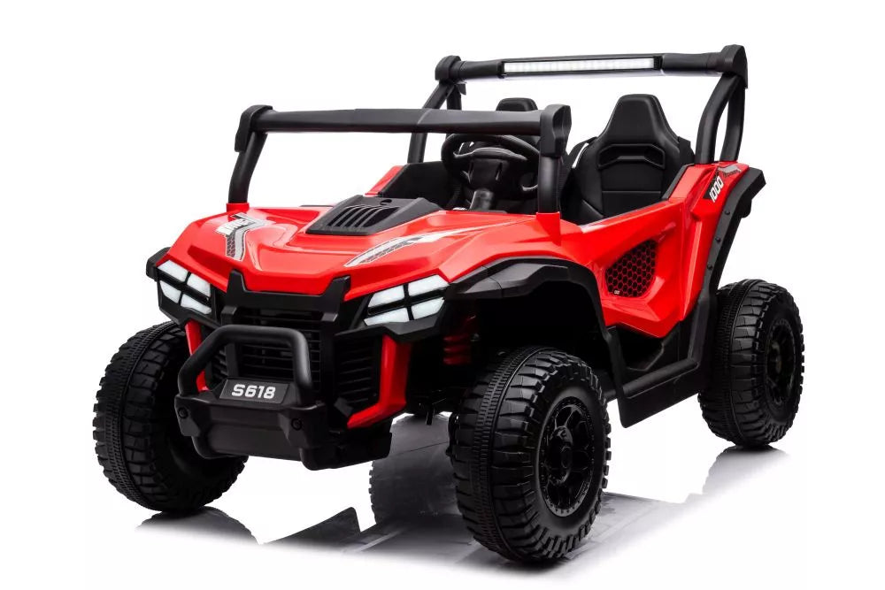 Akumuliatorinis automobilis S618 raudonas 4x4