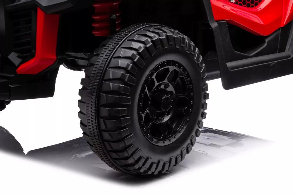 Akumuliatorinis automobilis S618 raudonas 4x4