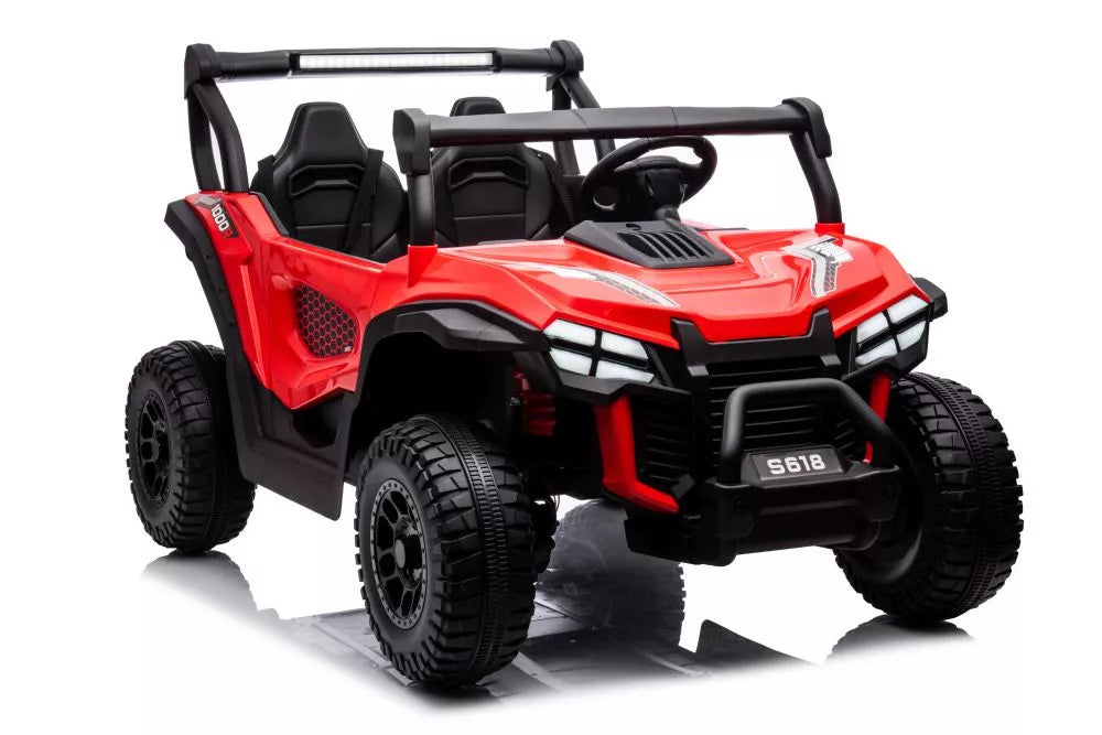 Akumuliatorinis automobilis S618 raudonas 4x4