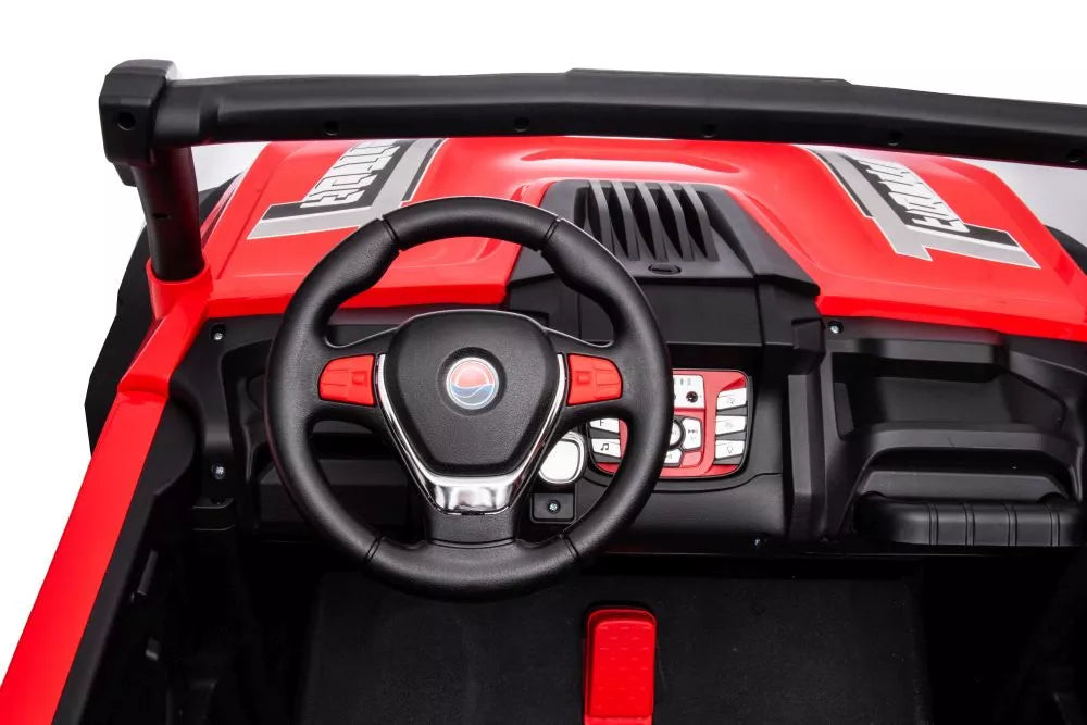 Akumuliatorinis automobilis S618 raudonas 4x4