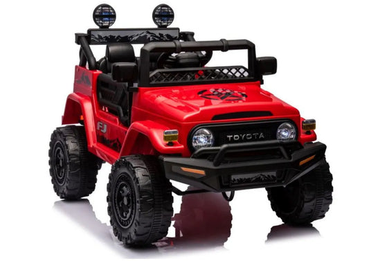 Akumuliatorinis automobilis Toyota FJ Cruiser, raudonas, 4x4