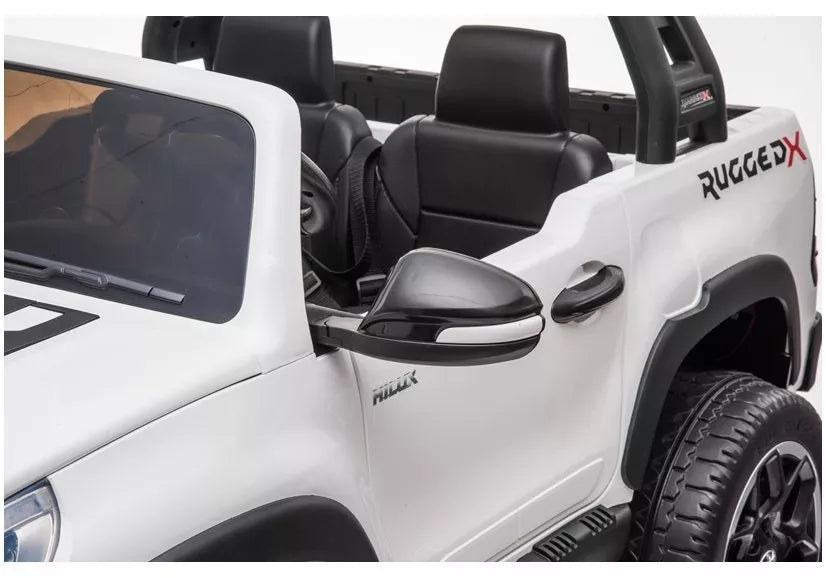Akumuliatorinis automobilis Toyota Hilux, baltas