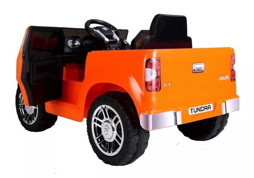 Akumuliatorinis automobilis Toyota Tundra oranžinis lakuotas
