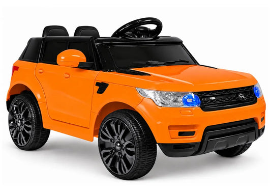 Akumuliatorinis automobilis vaikams HL1638 su nuotolinio valdymo pulteliu, MP3, LED oranžinis