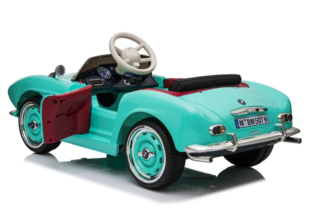 Akumuliatorinis elektromobilis BMW Retro SX1938, šviesiai mėlynas