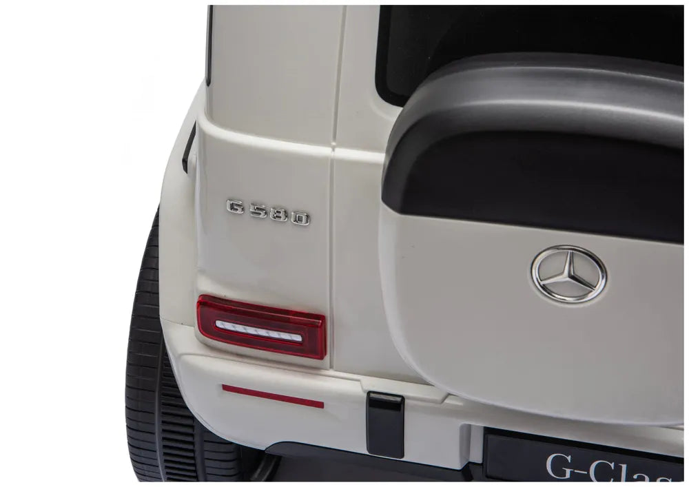 Akumuliatorinis elektromobilis Mercedes G 2580 Baltas