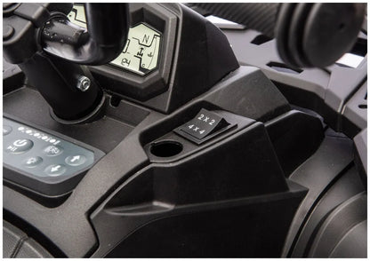 Akumuliatorinis keturratis ATV 6 ratų su priekaba JC606 24V 4x4 Raudonas