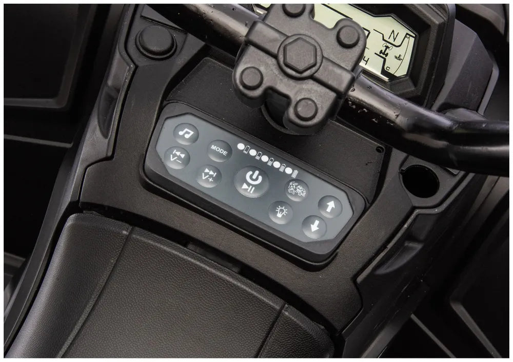 Akumuliatorinis keturratis ATV 6 ratų su priekaba JC606 24V 4x4 Raudonas