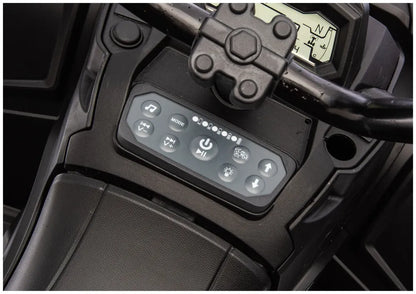 Akumuliatorinis keturratis ATV 6 ratų su priekaba JC606 24V 4x4 Raudonas