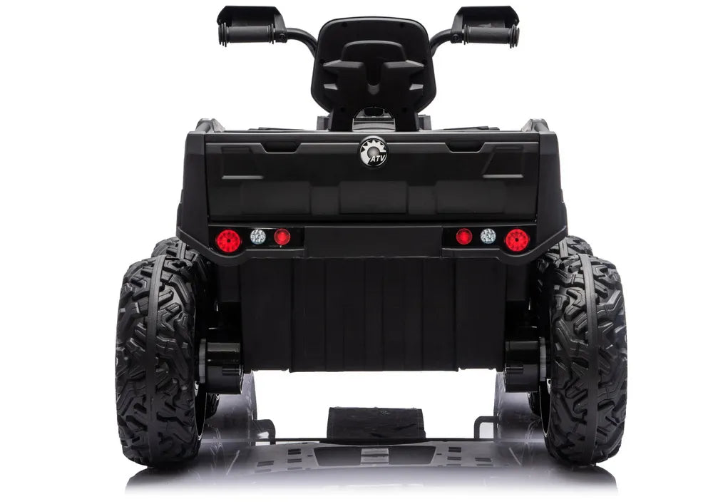 Akumuliatorinis keturratis ATV 6 ratų su priekaba JC606 24V 4x4 Raudonas