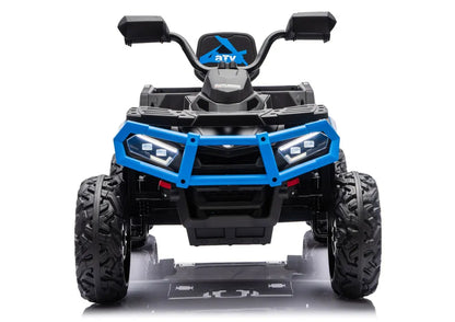 Akumuliatorinis keturratis ATV su 6 ratais ir priekaba JC606 24V 4x4, mėlynas