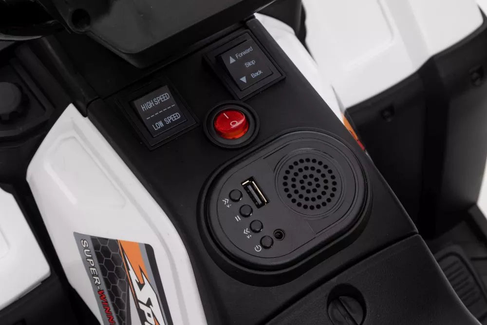 Akumuliatorinis keturratis LEAN CARS JC915, baltas