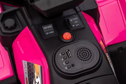 Akumuliatorinis keturratis LEAN CARS JC915, rožinis