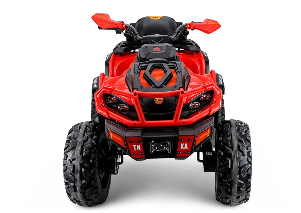 Akumuliatorinis keturratis LEAN CARS Quad XW-08 4x4 45W raudonas