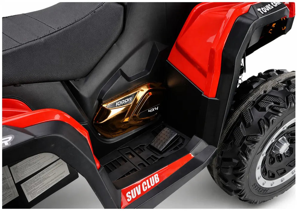 Akumuliatorinis keturratis LEAN CARS Quad XW-08 4x4 45W raudonas