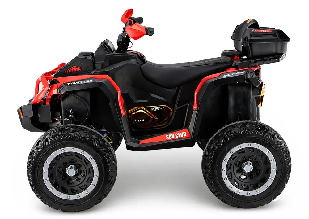 Akumuliatorinis keturratis LEAN CARS Quad XW-08 4x4 45W raudonas