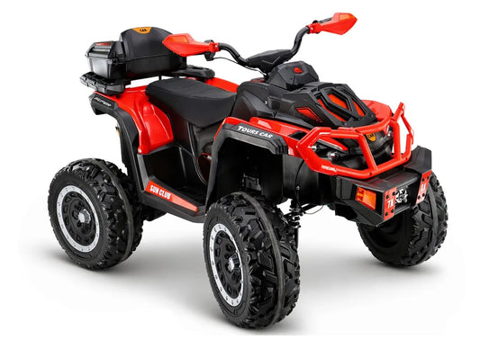 Akumuliatorinis keturratis LEAN CARS Quad XW-08 4x4 45W raudonas