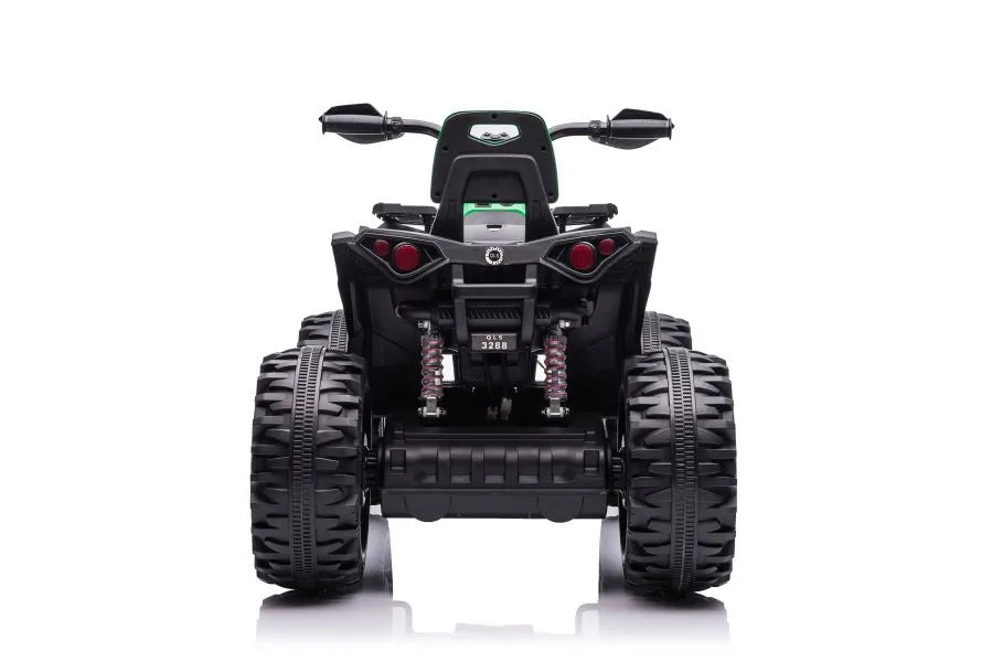 Akumuliatorinis keturratis su atlošu QLS-3288 LED šviesos MP3 baltas