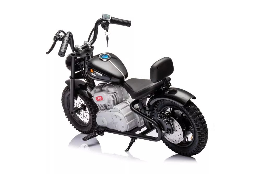 Akumuliatorinis motociklas A9902 36V, juodas