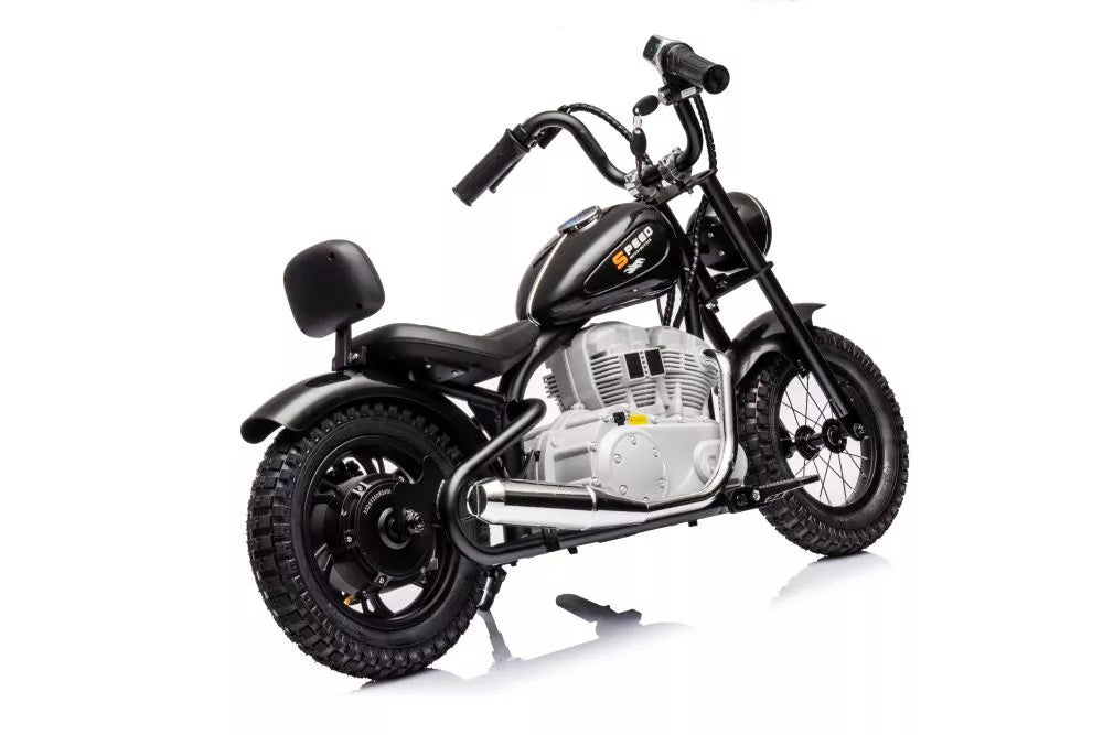 Akumuliatorinis motociklas A9902 36V, juodas