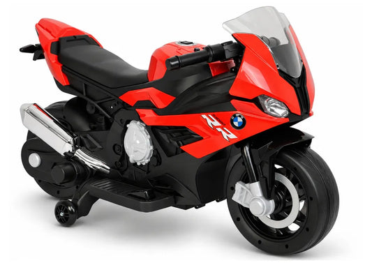 Akumuliatorinis motociklas BMW S1000RR 2156 LED šviesos, muzika, raudonas
