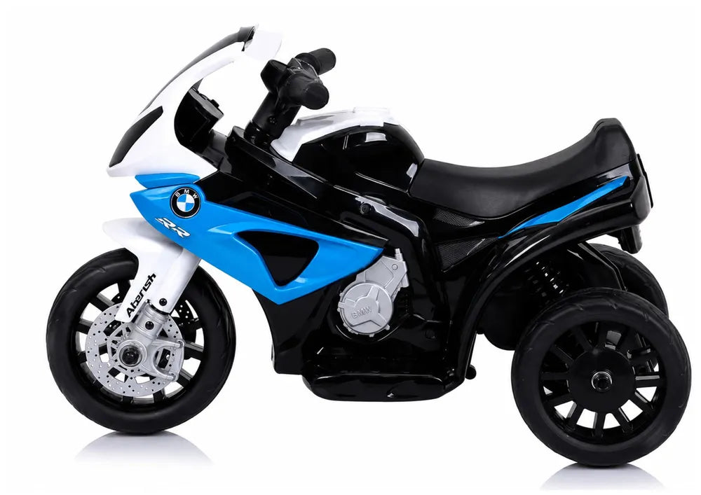 Akumuliatorinis motociklas BMW S1000RR triratis, mėlynas