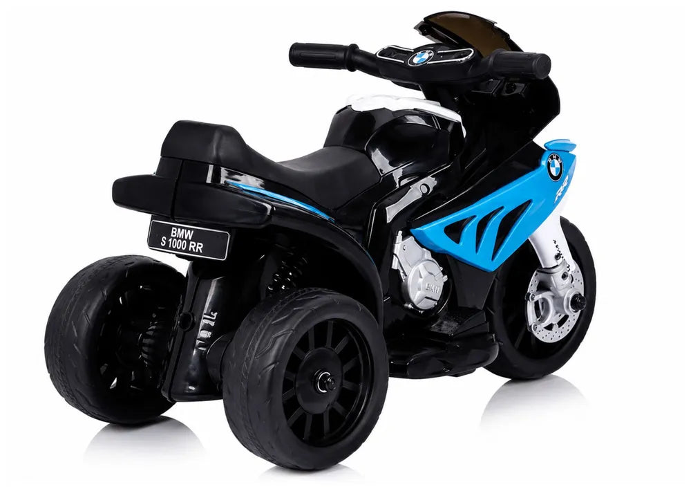 Akumuliatorinis motociklas BMW S1000RR triratis, mėlynas