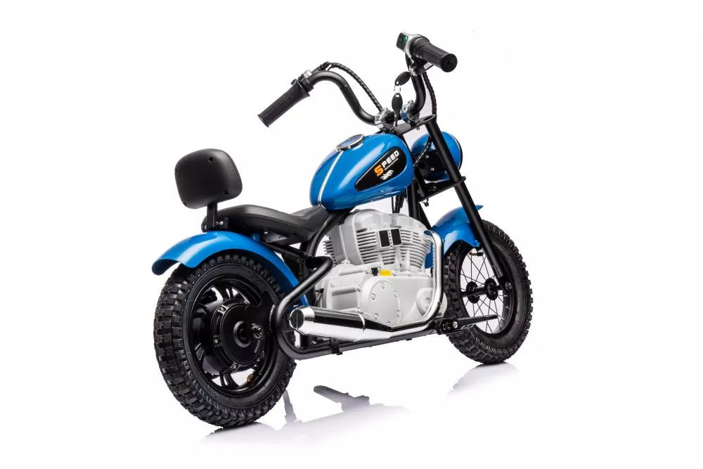 Akumuliatorinis motociklas LEAN CARS A9902 36V, mėlynas