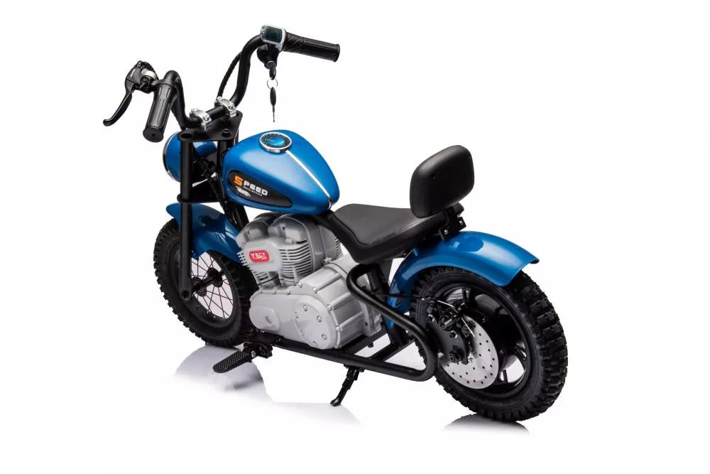 Akumuliatorinis motociklas LEAN CARS A9902 36V, mėlynas